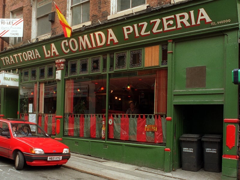 Did you enjoy a meal here back in the day? La Comida Pizzeria pictured in January 1998.