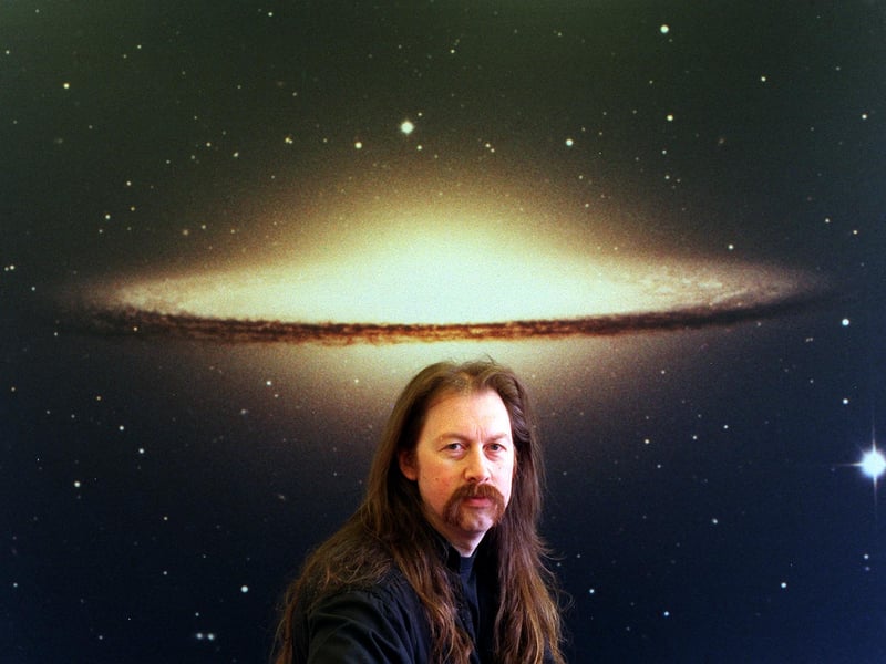 This is John Elliot picrturd in November 1998 who was studying radio waves from outer space at Leeds University.
