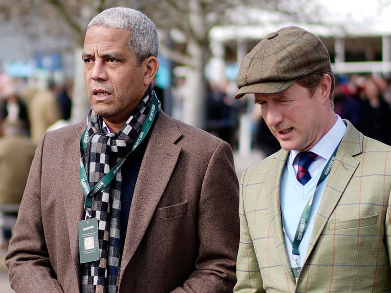 Former England and Lions rugby player Jeremy Guscott attends Ladies Day.