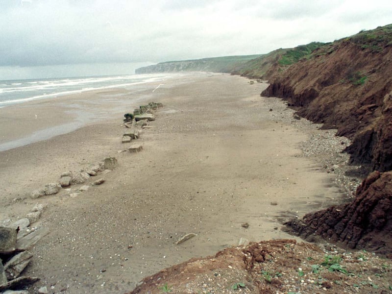 Reighton Sands looking towards Flamborough in May 1997. The beach at Reighton has passed all the necessary requirements for cleanliness.