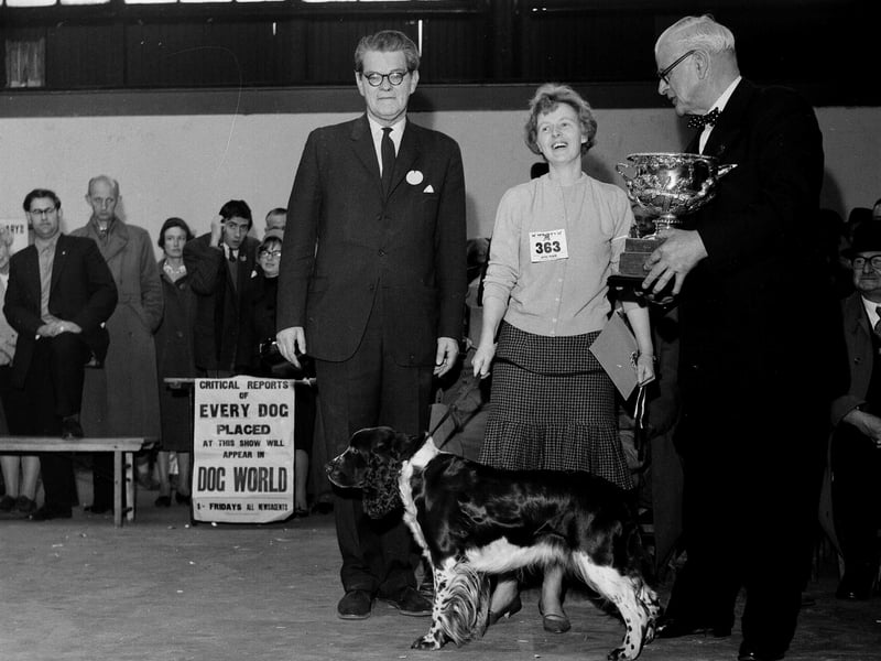 The Kennel Club Dog Show at Waverley Market in October 1963.