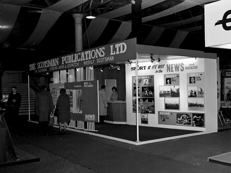The Scotsman Stand at Waverley Market in July 1964.