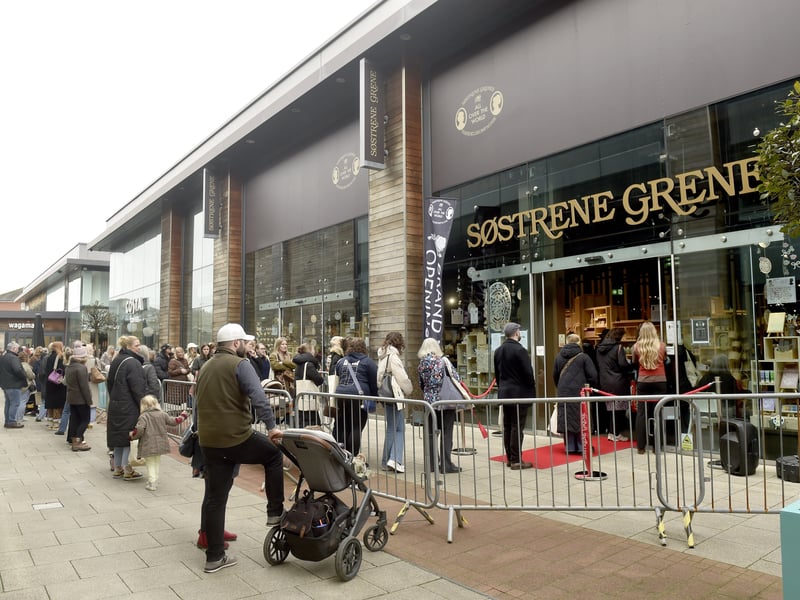 A large crowd gathered for the grand opening.