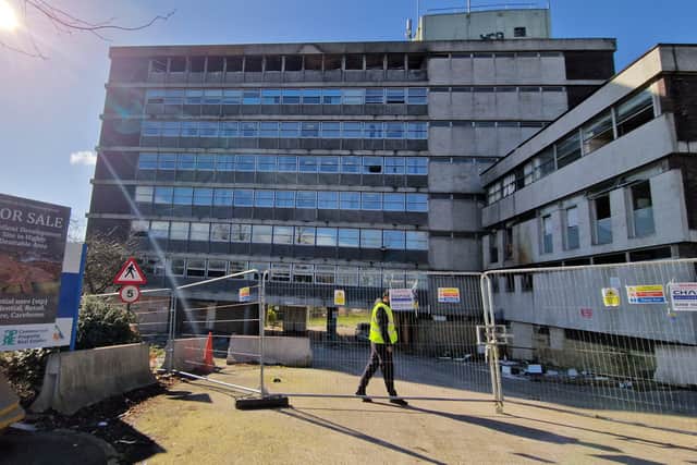 The burnt-out former NHS Sheffield Health and Social Care site on Old Fulwood Road is for sale.