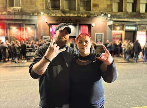 Locals Fi and Ry outside Legends on Friday. Fi has been coming to the venue for more than 20 years. She joined dozens of other longtime regulars on Friday night – many of whom have been coming for decades.