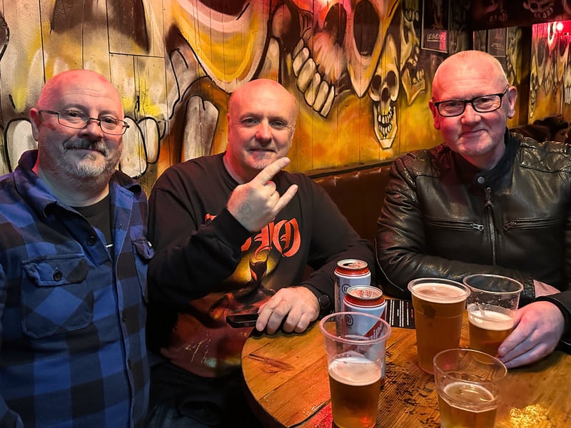 From left to right: Ali, Martin and Dave. Ali has been coming to Legends since the mid 1990s. He said: “It was called Legends back in the day, then changed name to Opium, and then back to Legends. I thought it was a really welcoming place when I first moved to Edinburgh. I played gigs here years ago so it’s very disappointing that it will close – I’m gutted.” Martin added: “We knew this was going to be the last weekend so we came to pay our respects and meets others in the community – it’s a really special place.”