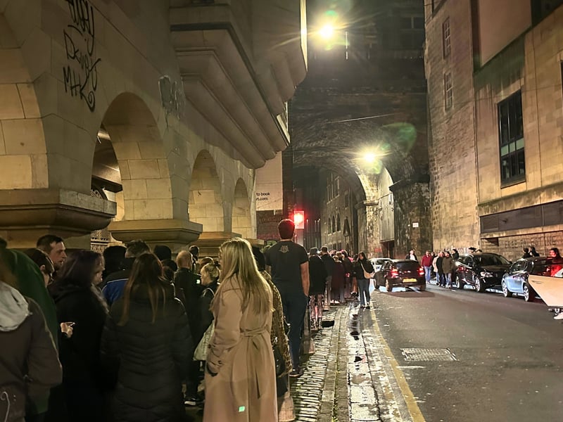 Both floors on Friday night were packed early on, and by 9.30pm a large queue had formed outside the Cowgate bar.


