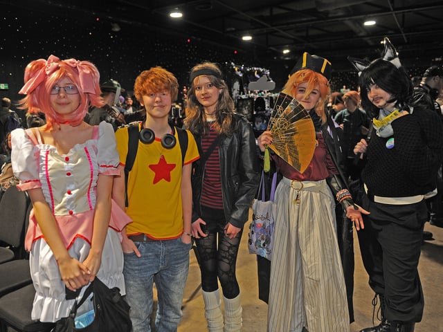 Characters at Comic-Con.