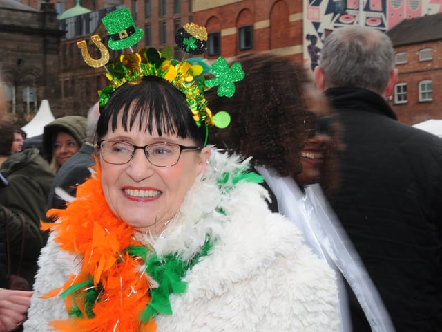 Rosy Moyles dons her orange, green and white.