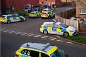 Emergency vehicles on Maytree Close, Waterthorpe.