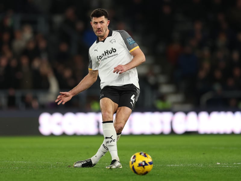 The central defender missed Derby's defeat to Millwall in midweek with an unspecified injury. It will rule him out of the game tonight. 