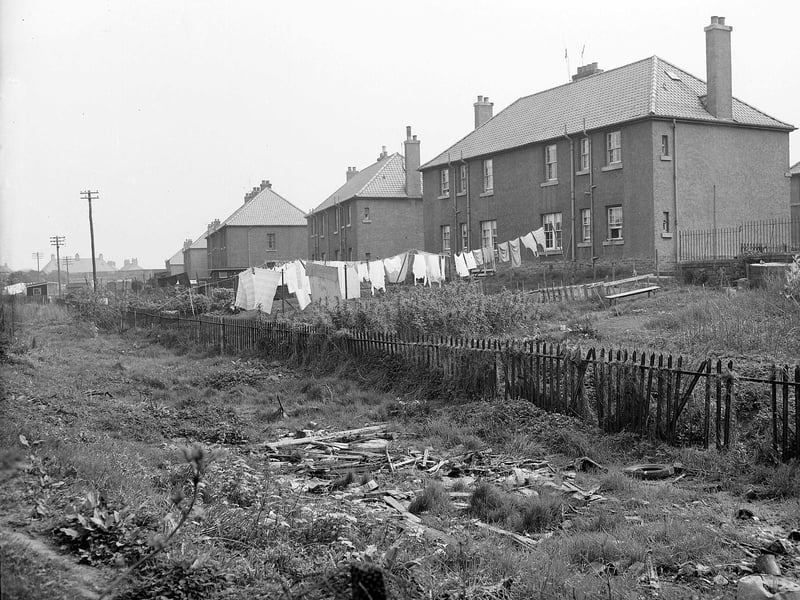 Houses in St Andrews Street, in Dalkieth, which were set to be demolished in May 1960.