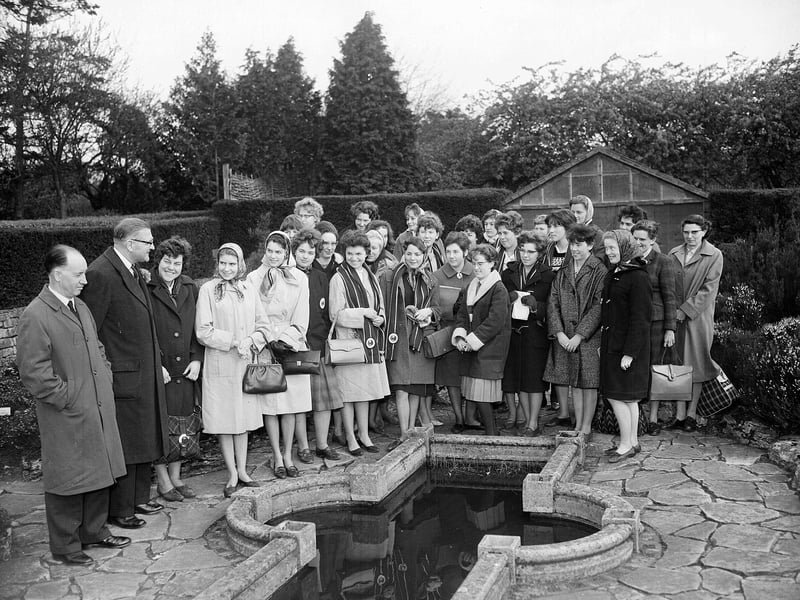 Horticultural students visit Dobbie Nurseries in Dalkeith in May 1963.
