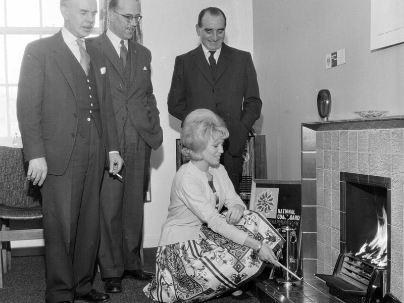 Opening the Coal Utilisation Council Solid Fuel Show House at Dalkeith in February 1963.