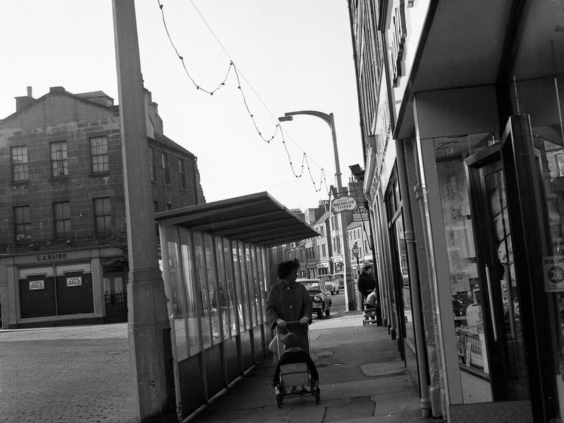 Dalkeith's Christmas Lights being erected in Nivember 1964.