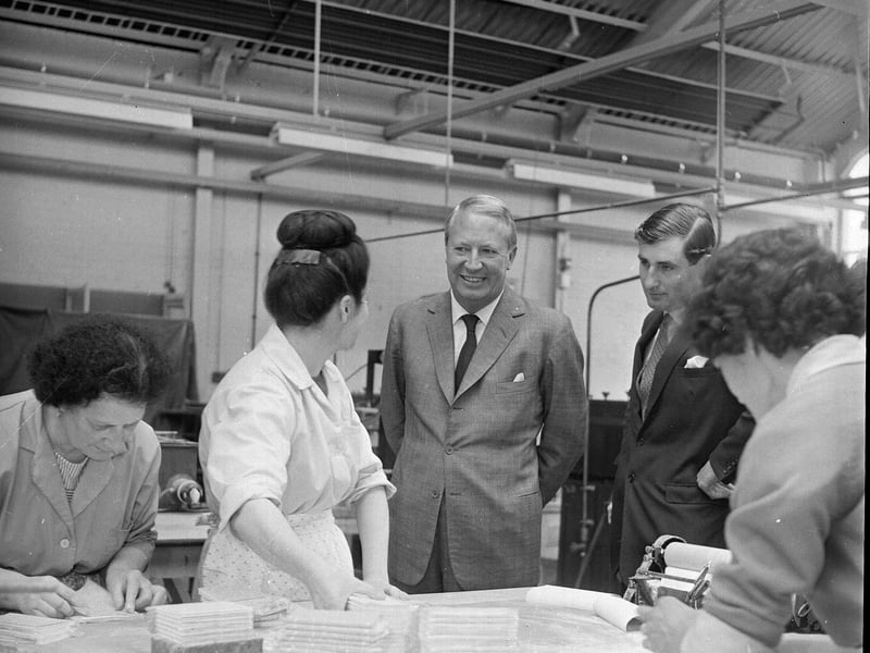 Edward Heath opens the new Anderson's factory in Dalkeith in September 1964.