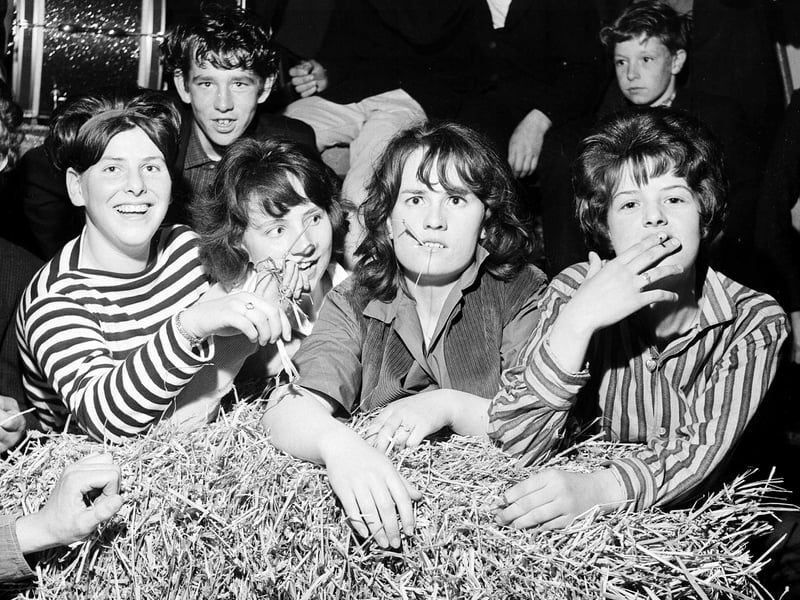 Childen at Dalkeith's King Park barn dance in July 1964.