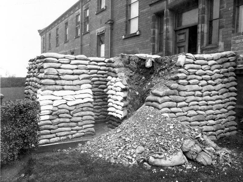 St Mary's Hospital pictured during the Second World War in October 1940. It was originally a workhouse for Bramley Union, located off Green Hill Road. It was also used as a maternity hospital, then a unit for the elderly.