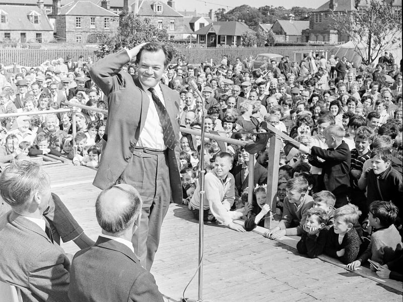 A barn dance taking place in Dalkeith's Kings Park in July 1964.