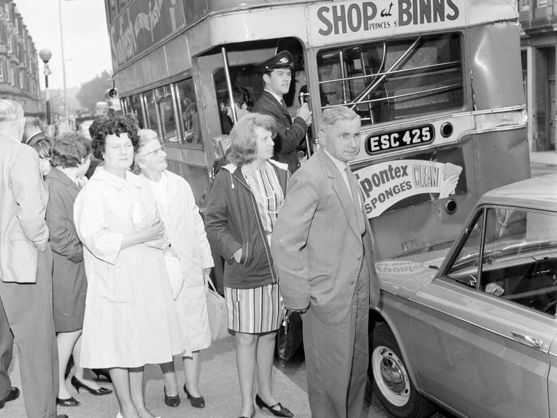 A bus crash in Dalkeith in July 1965.