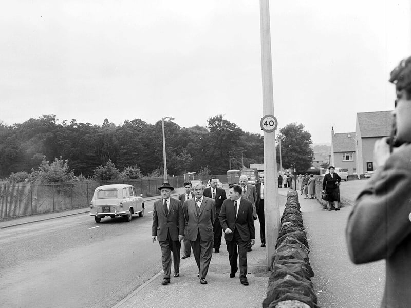 A protest committee at Dalkeith Woodsburn Housing Scheme in August 1963. They wanted the speed limit reduced from 40mph to 30mph.