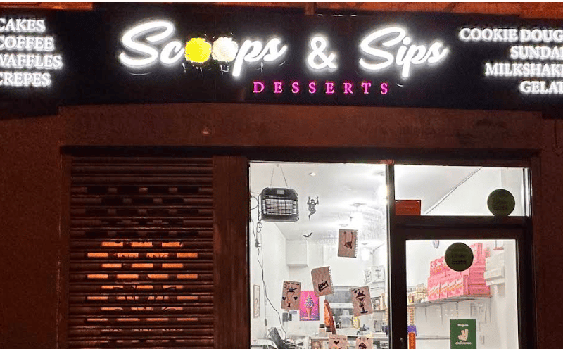 Scoops and Sips in Sheepscar has a 5* rating from 52 reviews. A Google reviewer said: “Amazing dessert! I tried the waffle and sundae at Scoops and Sips, and it was absolutely delicious. The waffle was warm, fluffy, and perfectly crispy on the edges. The ice cream was creamy and full of flavor, and the quality and toppings were so nice! Everything was fresh and beautifully served. Definitely a 10/10 dessert — can’t wait to go back!”