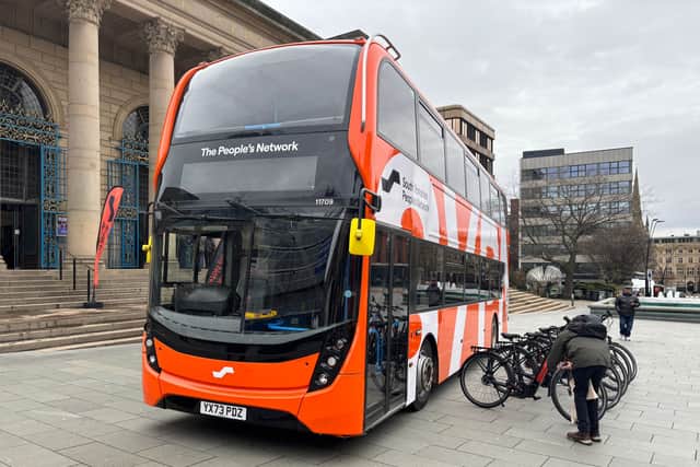 Buses in South Yorkshire will be "molten orange" from day one of bus franchising in 2027.