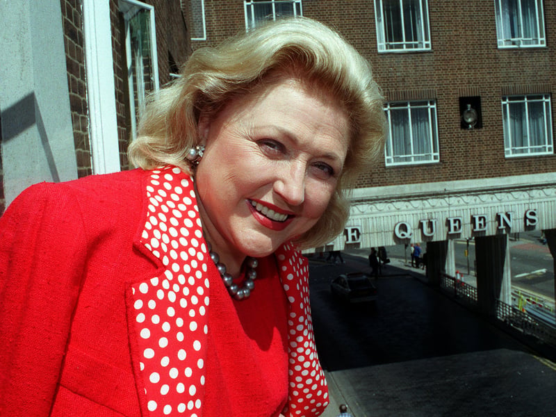 Barbara Taylor Bradford at the Queens Hotel in July 1999 for the Yorkshire Post Literary Luncheon.