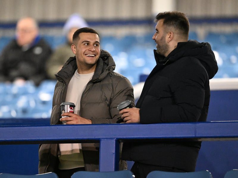 Brilliant photos of Pompey fans under the lights at Fratton Park against Derby County on Monday.