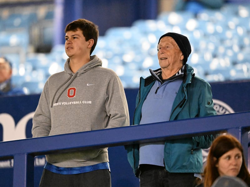 Brilliant photos of Pompey fans under the lights at Fratton Park against Derby County on Monday.
