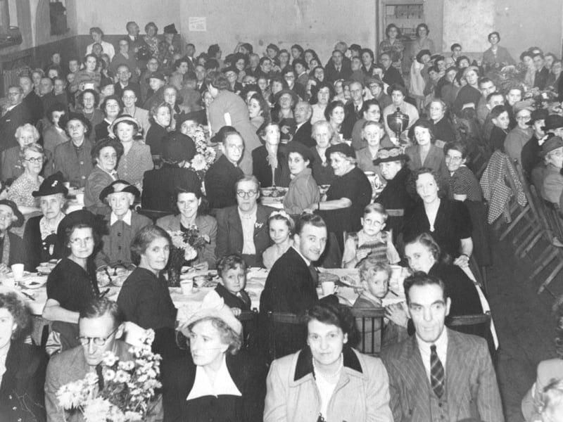 Congregation members from Holy Trinity Church pictured in 1949.