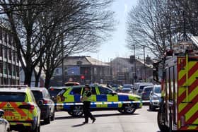   Steven Budziszewski, 56, triggered a huge evacuation from flats on Washington Road when bailiffs looked through his letter slot and saw a plastic grenade tied to the door handle with string.