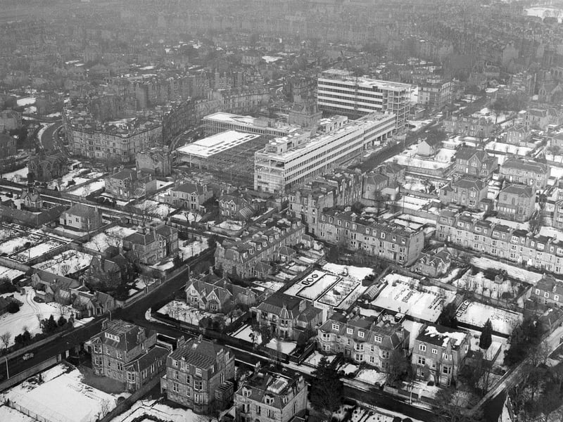 Napier Technical College under construction in Merchiston in February 1963.