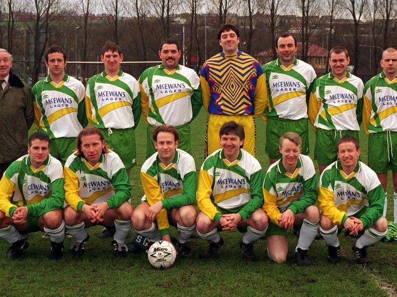 Division 2 team Mount St Mary's FC pictured in February 1996. Back row, from left, are Ronnie O'Neill, Phil Aston, Andy Parsons, Steve Goodwill, Paul Mahony, John Holgate, Graham Parsons and Adey Riddington. Front row, from left, are Terry Finnigan, Paul Ellis, Martin Haunch, Tony Gibbons, John Sheerin and Steve Geldard.