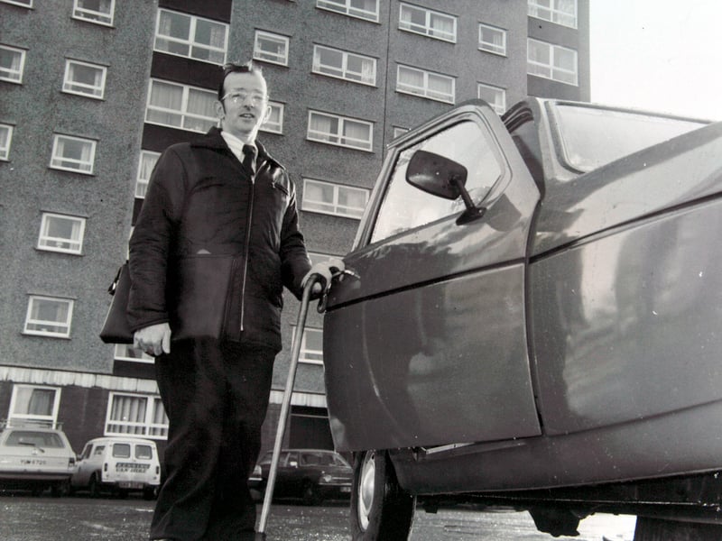Brian Sanderson, Labour councillor for Leeds City and Holbeck ward, pictured in January 1981.