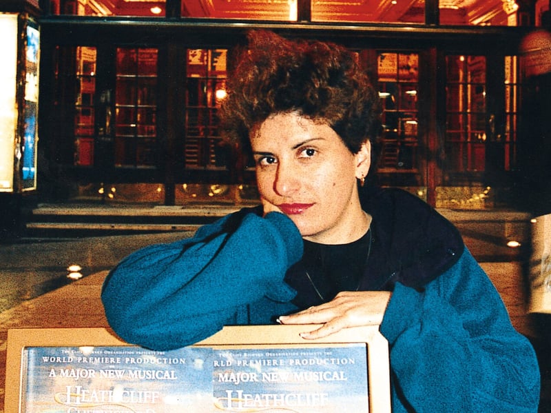 Cliff Richard fan Mary Liprino outside the Playhouse Theatre in 1996. She travelled from Australia to see her idol in the new Heathcliff musical.