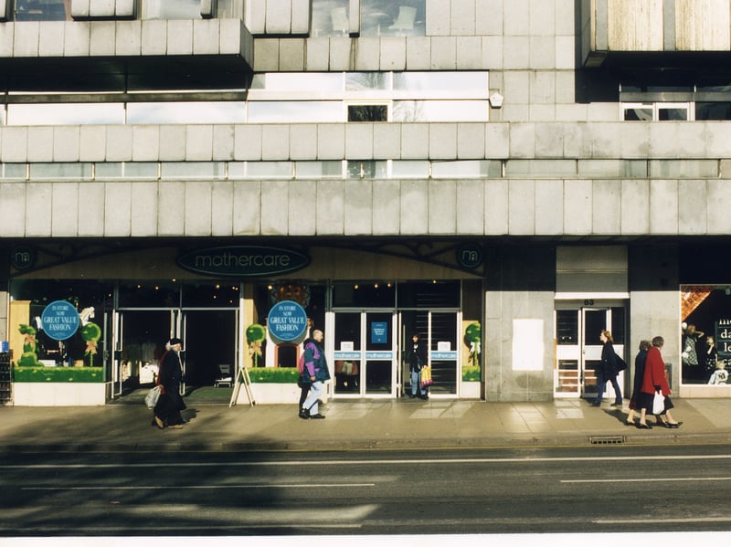 The Mothercare shop, on Princes Street, Edinburgh, in 1996