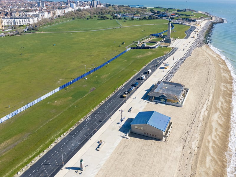 The new-look promenade in front of Southsea Common is almost complete. 
Picture:Marcin Jedrysiak