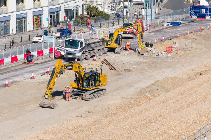 Work well underway to create dazzling new promenade near South Parade ...