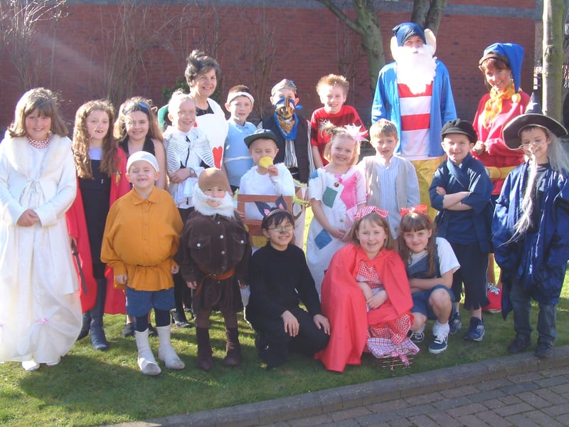 St Wulstan's RC Primary School. fleetwoodStaff and pupils  dressed up as their favourite book characters to celebate World Book Day.