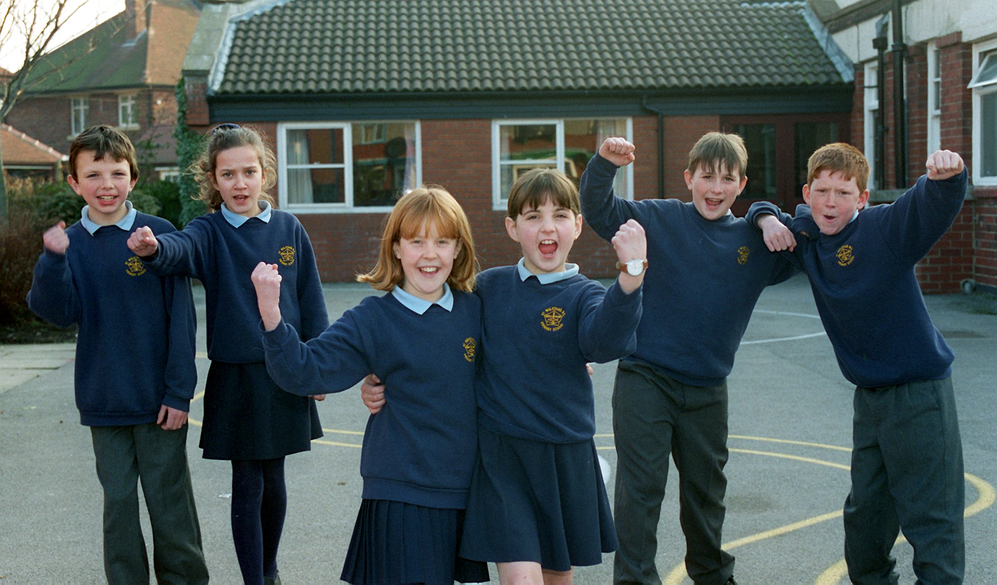 L - R Joseph McFall, Carley Tomlinson, Nicola Beaver, Chantal French, Patrick Bowker, James Ward