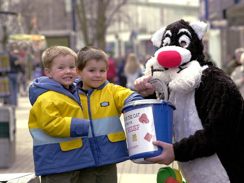 Barry Austin retired in 2001 after his last appearance on the streets of Portsmouth as Sylvester the cat - his last hurrah was raising money for Red Nose Day