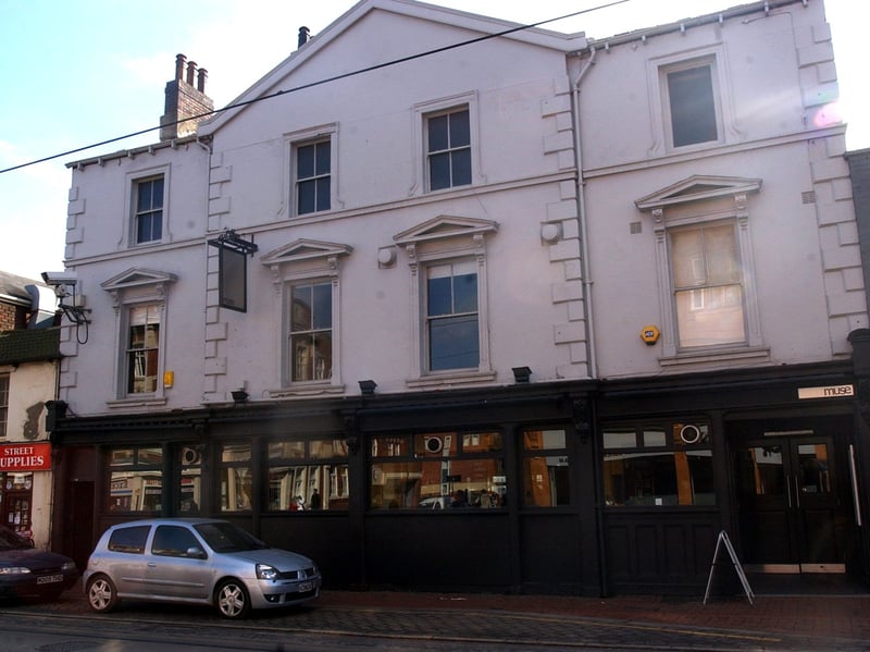 Muse, on West Street, Sheffield city centre, in March 2004