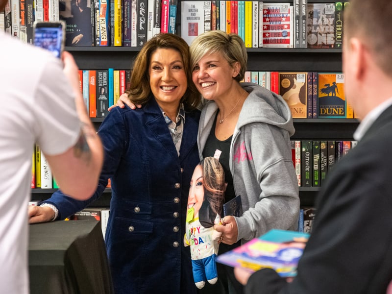 Jenny Clarkson-Brown, of Wakefield, asked Jane to sign a photo-printed cushion
