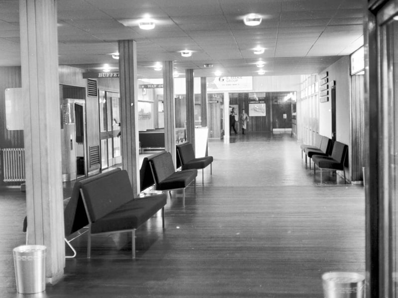 The deserted terminal at Turnhouse during an airport strike in September 1964.