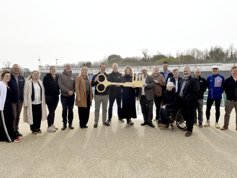 On Monday, March 23, 2026, Portsmouth City Council marked the completion of the multi-million-pound redevelopment of Hilsea Lido by officially handing the site over to its new operators.

Picture: Sarah Standing (230326-7480)
