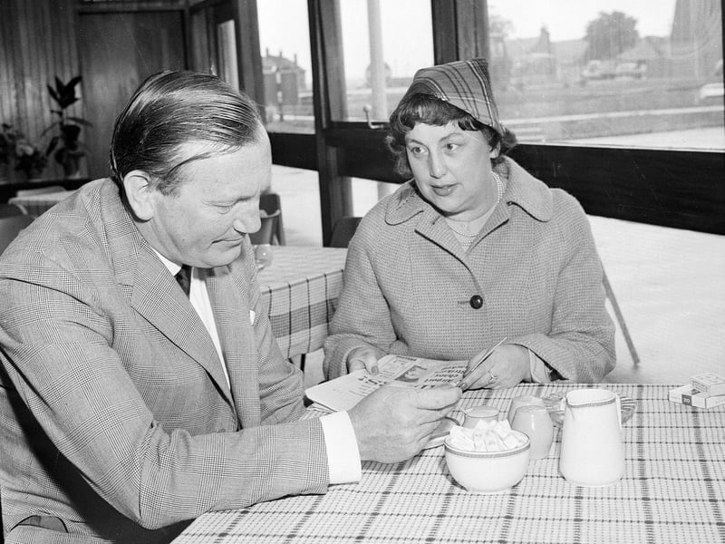 Mr Victor White and his sister Cherry at Turnhouse hoping to catch a plane to London in June 1965.
