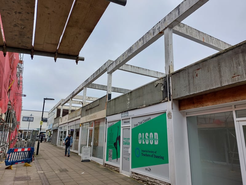 Wellington Way leading to St George's Walk in January 2025.