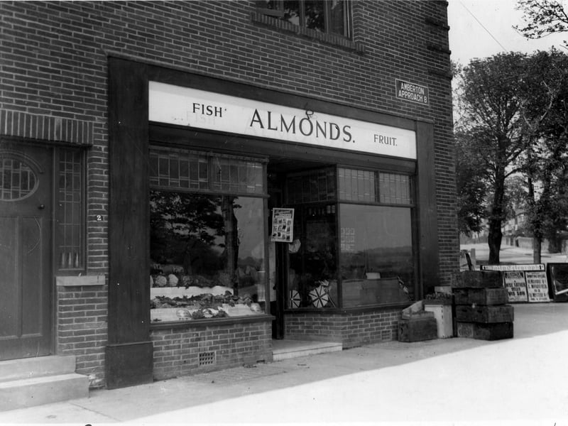 Almonds, greengrocer and fishmonger, at the junction with Oak Tree Drive, Oakwood Lane and Amberton Approach pictured in May 1937.