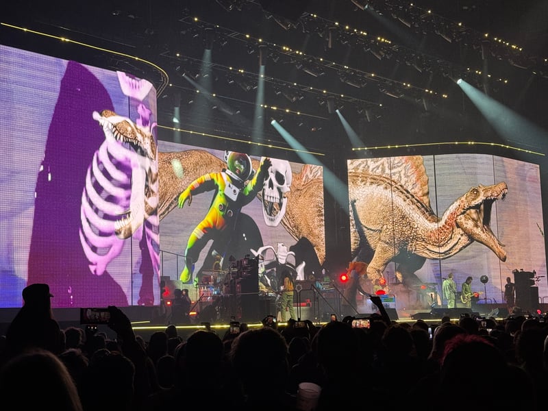 Gorillaz' last song was their hit 'Clint Eastwood'.